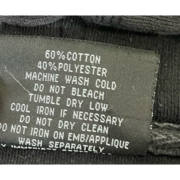 South Pole Hoodie Mens XL Black Pullover Logo Graphic Sweatshirt Y2K - Picture 4 of 7